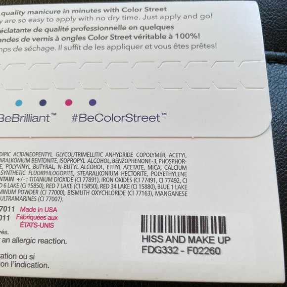 Color Street Hiss and Make Up - Picture 2 of 2